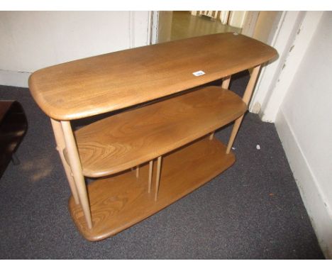 Ercol pale ash three tier tea trolley CONDITION REPORT Good condition, no major damage or restoration