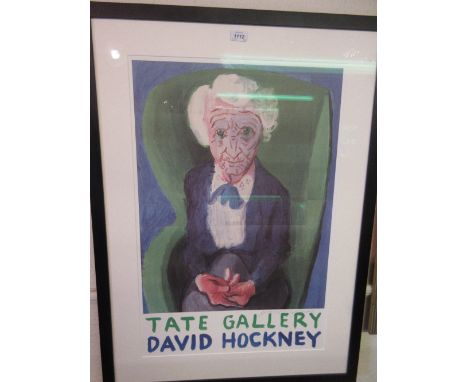 David Hockney, Limited Edition signed poster of his mother, published by The Daily Mail in 1988, together with a letter of au