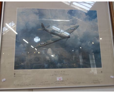 FRANK WOOTTON: 'The First for The Few, The First Production Spitfire', limited edition 3/850, signed by the artist and Vicker