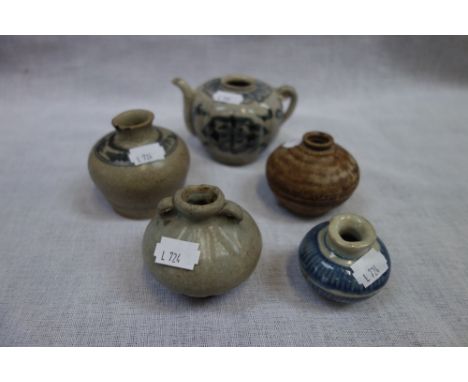 A CHINESE MINIATURE BLUE AND WHITE TEAPOT and similar ceramics