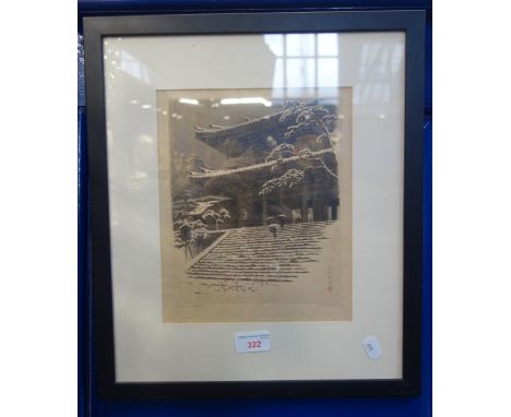 A JAPANESE PRINT, signed 'K. Hayashi'
