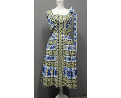 Vintage 50's/60's printed cotton Horrockses day dress.(B.P. 21% + VAT) 