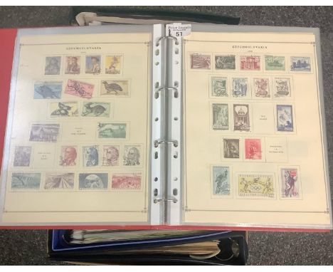 All world collection of stamps in eleven albums and ring files, many 100s of stamps and some covers.  (B.P. 21% + VAT) 