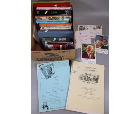 Box of signed books to include: Dobbs, Michael; 'House of Cards' and 'To play the king', Billington, Rachel; 'Rosanna and the