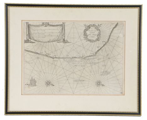 Blaeu (Johannes), De zeecusten van Engelandt tuschen Aelborgh en Crammer, published Amsterdam, circa 1623,Sea chart orientate