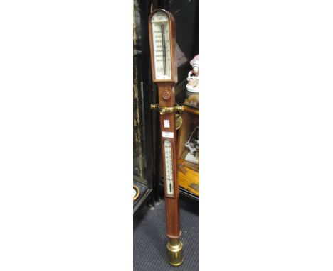 A Sewills modern barometer in gimbal mount  