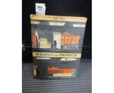 A John Piper print of Snape maltings, and book 'Buildings and Prospects', 1st edition in dust jacket  