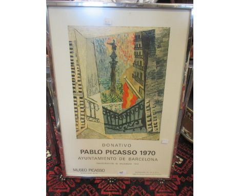 A poster for a Picasso exhibition at Museo Picasso, Barcelona, December 1970  