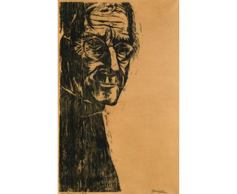 Antonio Frasconi (Argentinian/American, 1919-2013) Seán O'Casey, signed 'Frasconi' (lower right); titled and inscribed 'ed 10