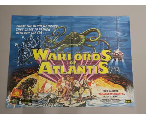 A collection of 27 original British Quad film posters, all measuring 30"x40" from the Science fiction genre, including Warlor