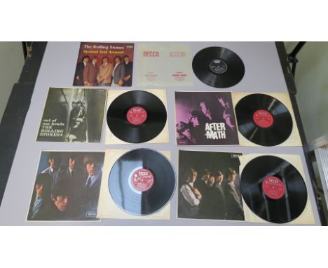 The Rolling Stones set of vinyl LPs No 1 LK 4605 red Decca label (excellent -two surface scratches side 1 over tracks 1 to 5 