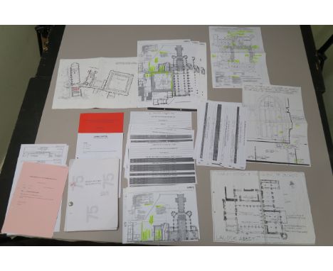 Harry Potter Art department production used set plans personally owned and annotated by set designer Andrew Ackland-Snow incl