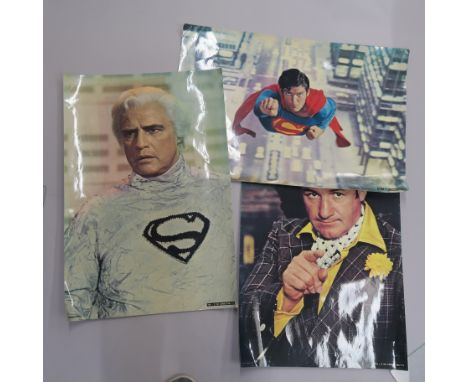 Superman (1978) jumbo cinema photos x3, plus a collection of mini quads, The Gauntlet original 1977 full set of 8 US lobby ca