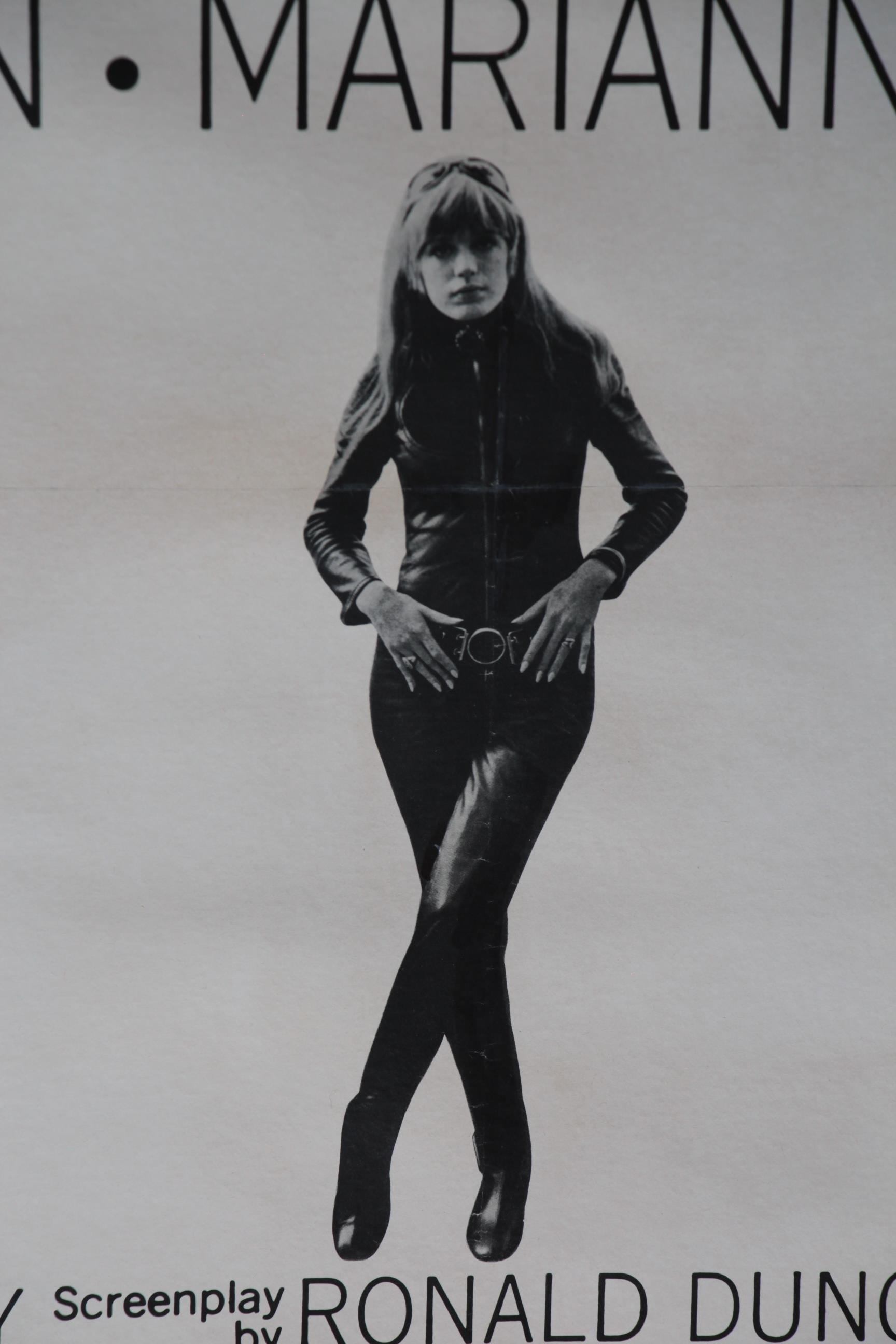 Naked under leather (1970) original US one sheet picturing Marianne