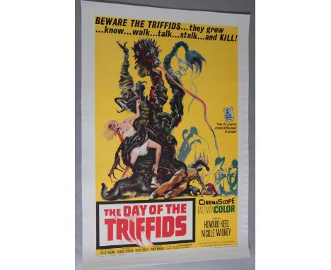 Day of the Triffids (1962) original US 1 sheet film poster with full colour Sci fi B movie monster artwork by Joseph Smith fr