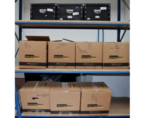 Approximately 5,000 music soundtrack CD collection in ten boxes all with original sleeve packaging removed from jewel cases f