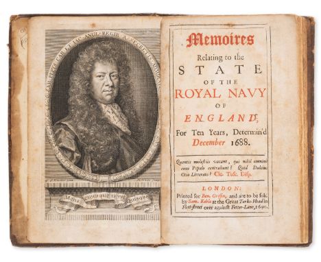 Pepys (Samuel) Memoires Relating to the State of the Royal Navy of England, For Ten Years..., first edition, issue with Griff