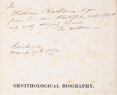 Birds.- Audubon (John James) [and William MacGillivray]. Ornithological Biography, or an Account of the Habits of the Birds o