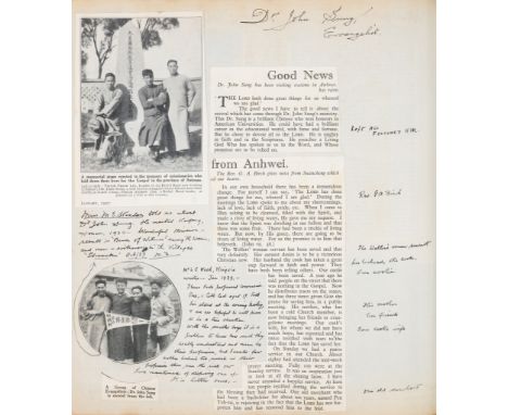 China.- Archive relating to Inland Missions China, including: series of photographs of Inland Mission Shanghai, [c. 1920]; se
