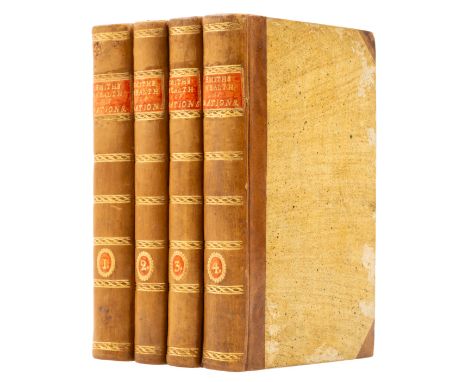 Economics.- Smith (Adam) An Enquiry into the Nature and Causes of the Wealth of Nations, 4 vol., occasional light spotting, m