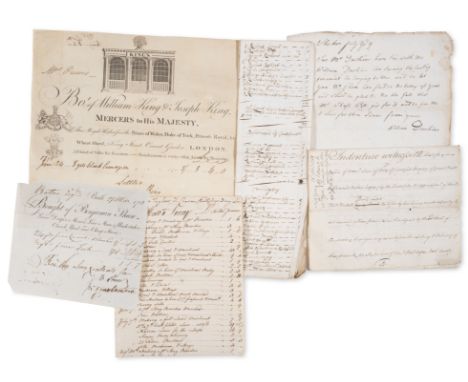 Eyre &amp; Matcham families (of Newhouse, near Redlynch, Wiltshire).- Collection of papers and ephemera, including: land deed