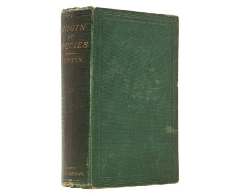 Darwin (Charles) On the Origin of Species, sixth edition (eleventh thousand), half-title, folding diagram plate, a few instan