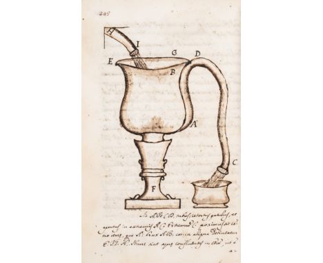 17th century Science.- [Science including material on Cartesian physics], manuscript in Latin, 389pp. & 5pp. of index, on pap