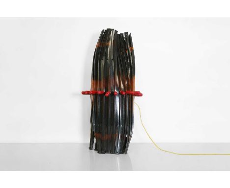 ▴ Gaetano Pesce (Italian, b.1939), an 'Alda' table lamp, designed in 2003, a large model, polychrome polyurethane strands, 40