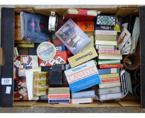 SSORTED VINTAGE PACKS OF CARDS & CARD GAMES ACCESSORIES