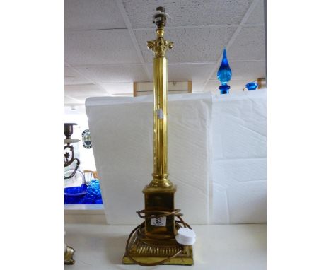 BRASS FINISH LAMP BASE