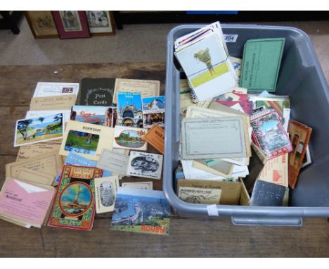 BOX OF VINTAGE LETTERCARDS & POSTCARDS