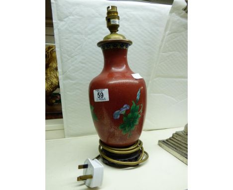 CLOISONNE LAMP BASE