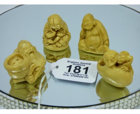 4 X NETSUKE
