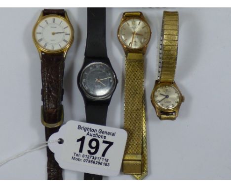 3 X SWISS MADE LADIES WATCHES INCLUDING A 1987 SWATCH WATCH + 1 OTHER