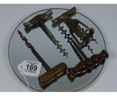 4 VINTAGE CORKSCREWS