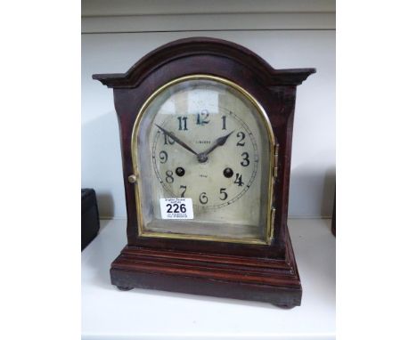 14 DAY FULL REPEAT T.E. HALLER, LIBERTY MANTLE CLOCK