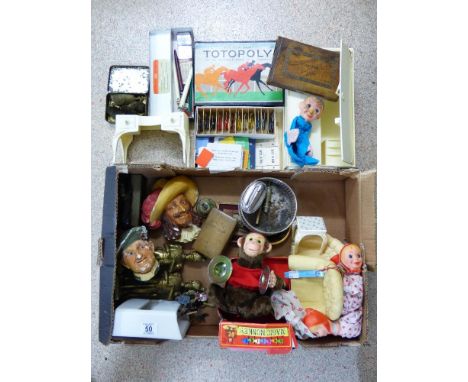 MIXED BOX INCLUDING VINTAGE TOYS