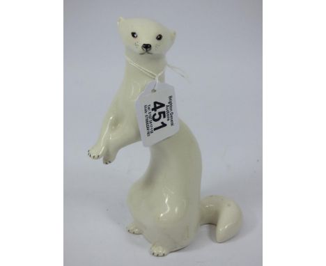 CERAMIC USSR STOAT FIGURE 18 CMS