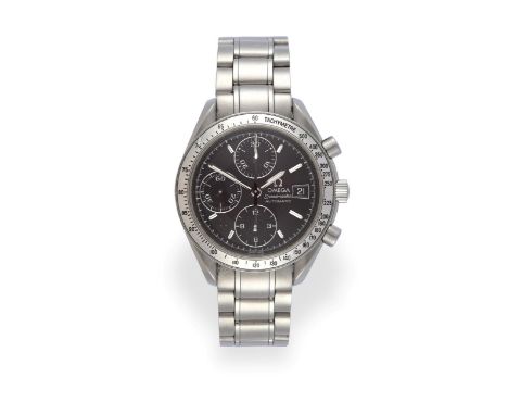 A Stainless Steel Automatic Calendar Chronograph Wristwatch, signed Omega, model: Speedmaster, ref: 35135000, circa 2000, (ca