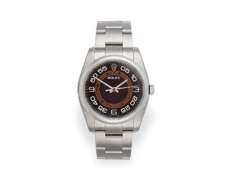 A Stainless Steel Automatic Centre Seconds Wristwatch, signed Rolex, Oyster Perpetual, Superlative Chronometer Officially Cer