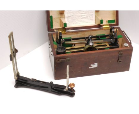 Schick Stadimeter, in a wooden case marked 'US Navy BU.Ships 1943' together with a sighting device marker with the British mi