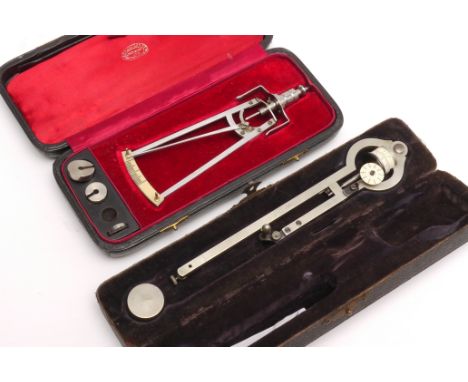 Amsler Planimeter, in fitted case together with other items (a lot)