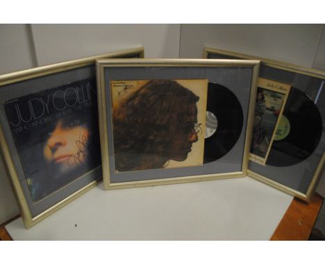 Judy Collins and Carole King: three signed LP presentations, framed and glazed. 'Rhymes & Reasons, 'So Early In The Spring' a