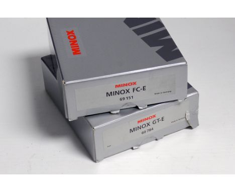 Minox GT-E Camera, with Minox FC-E flash unit, both in makers boxes