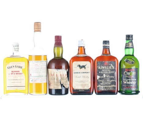  	 		Glen Garry (1950's/1960's) 		1 Bottle 		Clarion Whisky (1960's) 		1 Bottle 		Dandie Dinmont Whisky (1960's) 		1x75cl 		A
