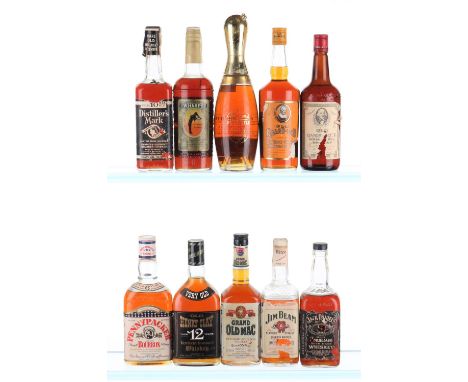 Jim Beam 1 Bottle Old Old Henry Clay Over 12 Year  1x70cl Grand Old Mac 1x70cl Penny Packer Over 6 years  1 Bottle Old Overho