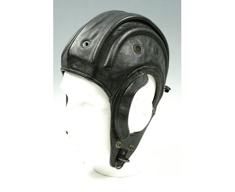 A post-War tank / armoured fighting vehicle leather crew helmet