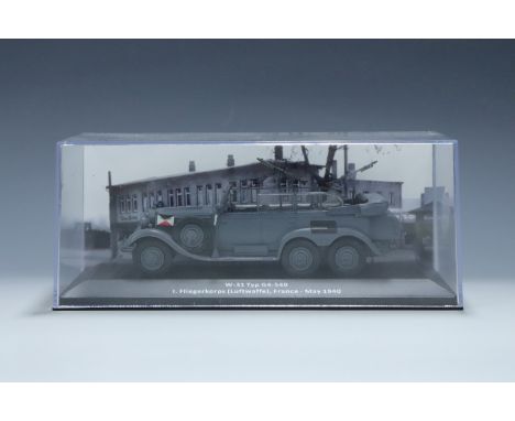 A boxed plastic scale model German Wehrmacht W-31 Typ G4-540 staff car of 1 Fliegerkorps (Luftwaffe) in France, May 1940, 18.