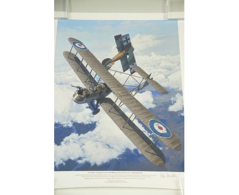 After Alex Hamilton GavA "The Historic Dogfight between Lionel Morris and 'The Red Baron', 17 September 1916", signed limited