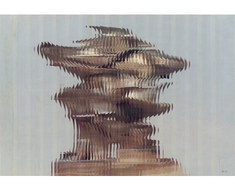 (See English version below)Jiří Kolář (Protivin 1914 – 2002 Prag). Ohne Titel. 1974Rollage auf leichtem Karton, fest in Passe